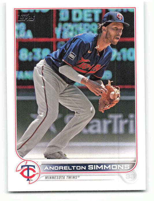 2022 Topps Baseball  #306 Andrelton Simmons  Minnesota Twins  Image 1