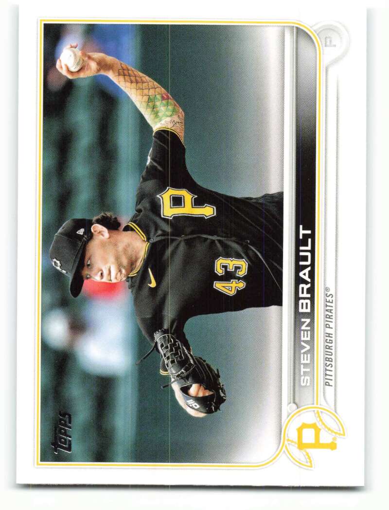 2022 Topps Baseball #307 Steven Brault Pittsburgh Pirates Image 1