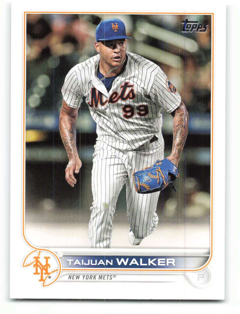 2022 Topps Baseball #312 Taijuan Walker New York Mets Image 1