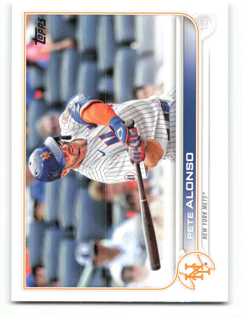 2022 Topps Baseball #315 Pete Alonso New York Mets Image 1