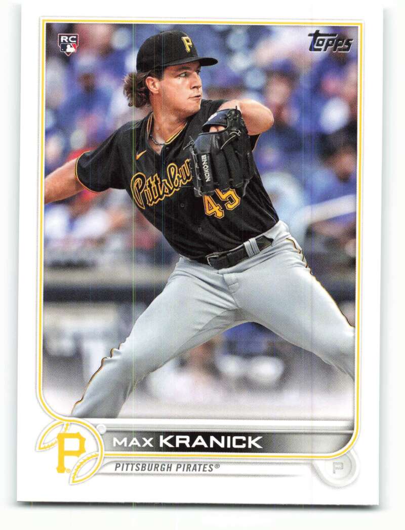 2022 Topps Baseball #325 Max Kranick RC Rookie Pittsburgh Pirates Image 1