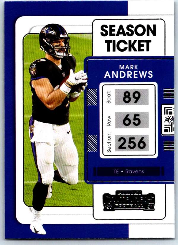 2021 Panini Contenders Season Ticket #9 Mark Andrews Ravens V88449 Image 1
