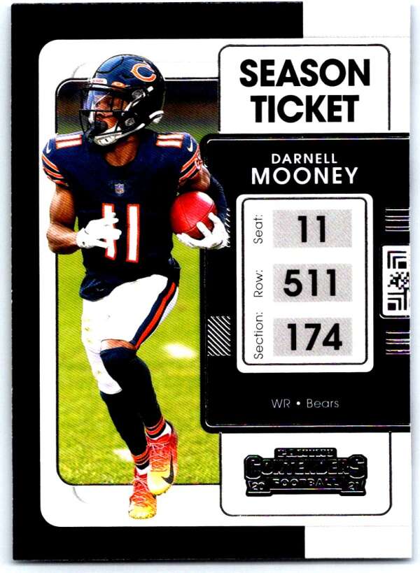 2021 Panini Contenders Season Ticket #17 Darnell Mooney Bears V88463 Image 1