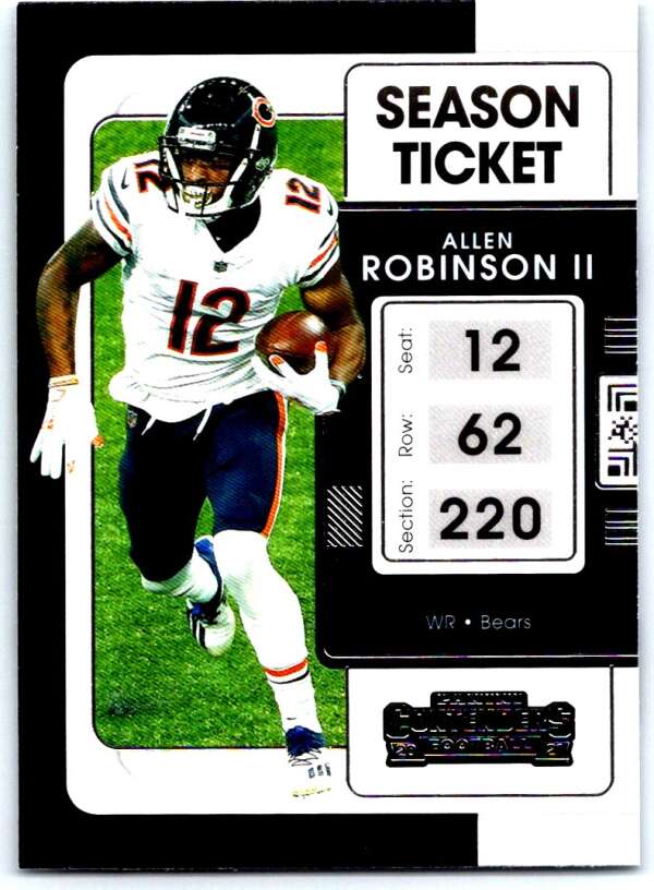 2021 Panini Contenders Season Ticket #18 Allen Robinson II Bears V88465 Image 1