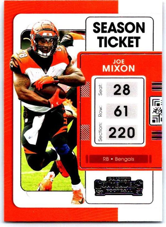 2021 Panini Contenders Season Ticket #21 Joe Mixon   Bengals  V88469 Image 1