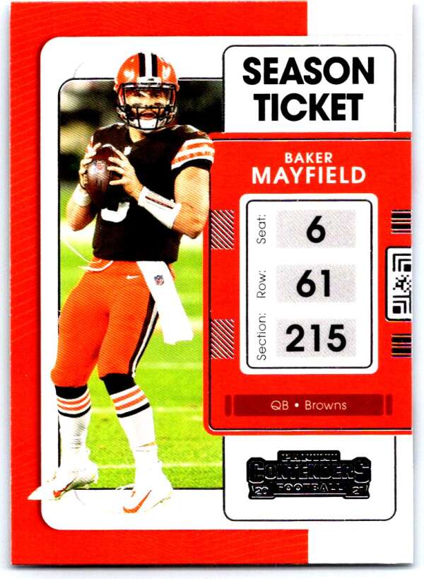 2021 Panini Contenders Season Ticket #22 Baker Mayfield Browns V88472 Image 1