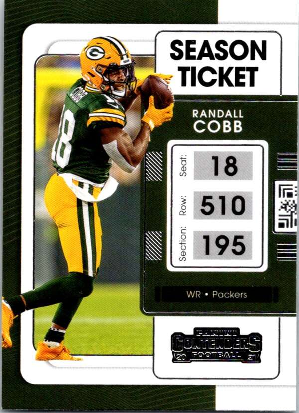 2021 Panini Contenders Season Ticket #39 Randall Cobb Packers V88494 Image 1