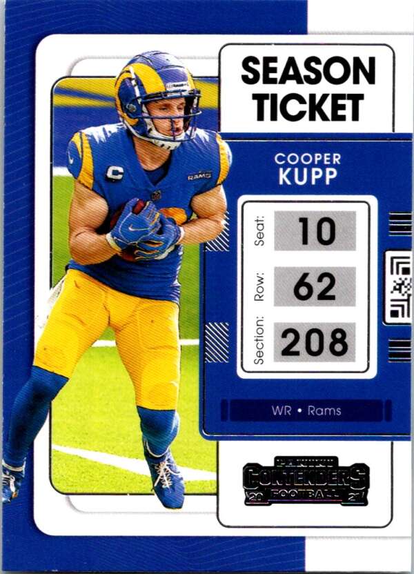 2021 Panini Contenders Season Ticket #55 Cooper Kupp Rams V88514 Image 1