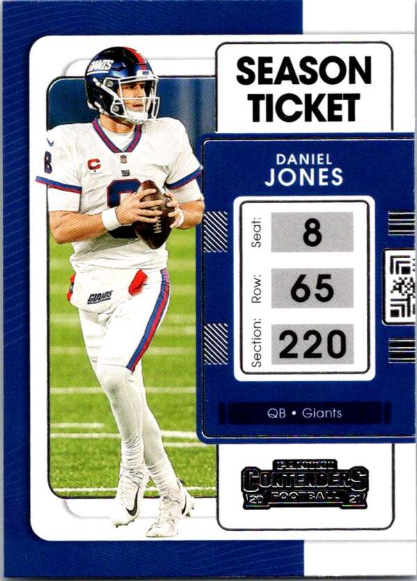 2021 Panini Contenders Season Ticket #73 Daniel Jones Giants V88548 Image 1