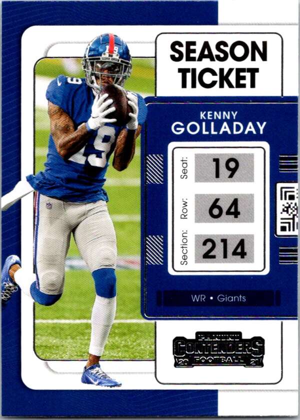 2021 Panini Contenders Season Ticket #75 Kenny Golladay Giants V88555 Image 1