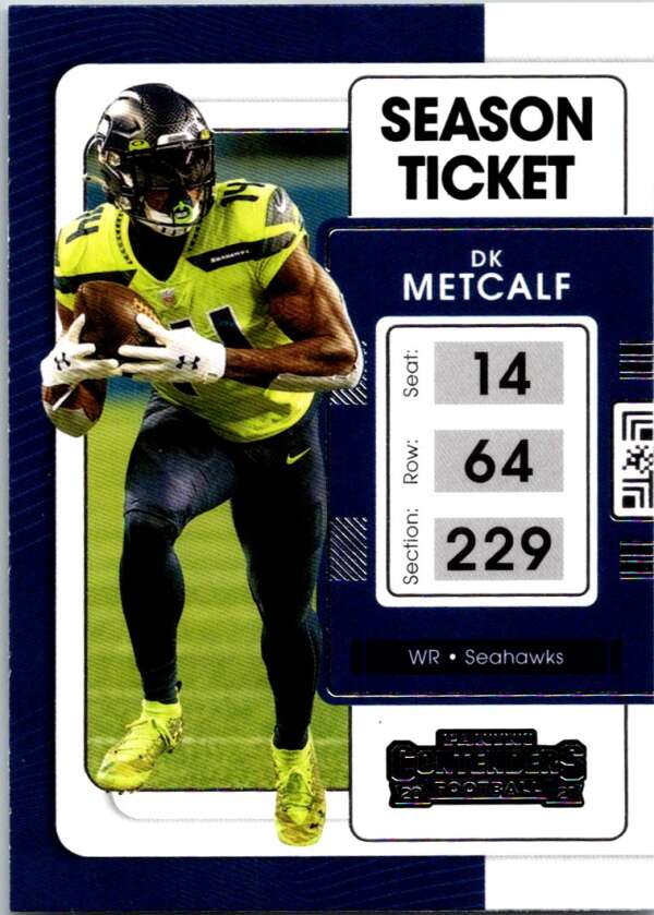 2021 Panini Contenders Season Ticket #86 DK Metcalf Seahawks V88568 Image 1