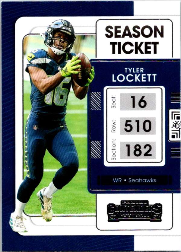 2021 Panini Contenders Season Ticket #87 Tyler Lockett Seahawks V88569 Image 1