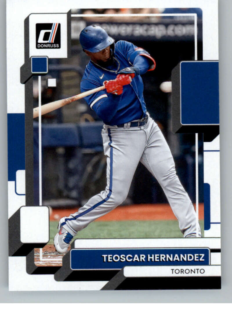 2022 Donruss #115 Teoscar Hernandez Toronto Blue Jays V91751 Image 1