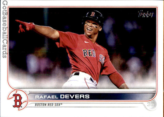 2022 Topps Baseball  #331 Rafael Devers  Boston Red Sox  Image 1