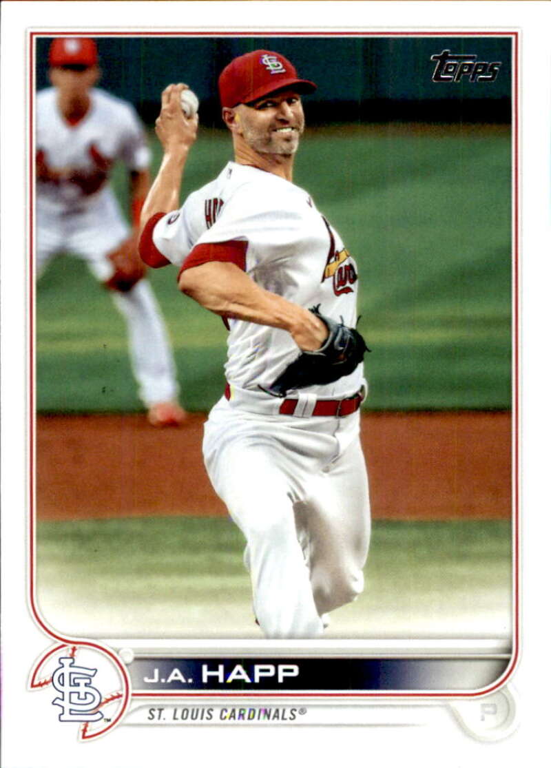 2022 Topps Baseball #334 J.A. Happ St. Louis Cardinals Image 1