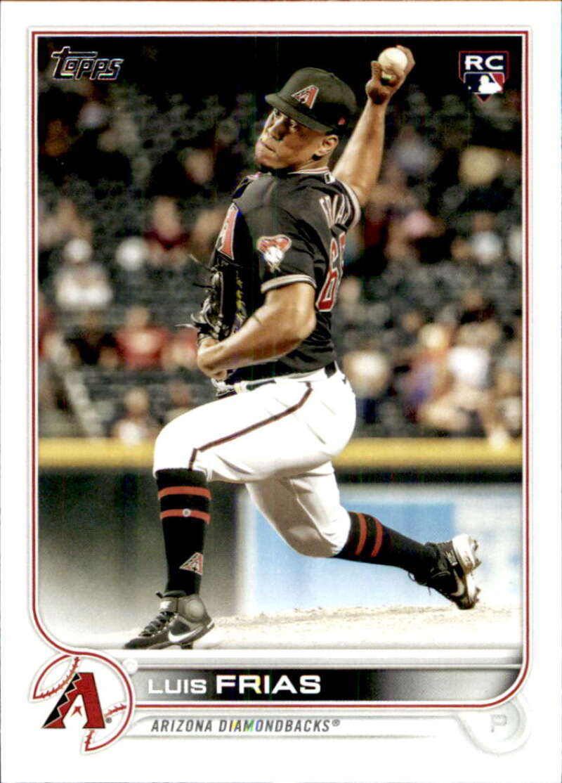 2022 Topps Baseball #338 Luis Frias RC Rookie Arizona Diamondbacks Image 1