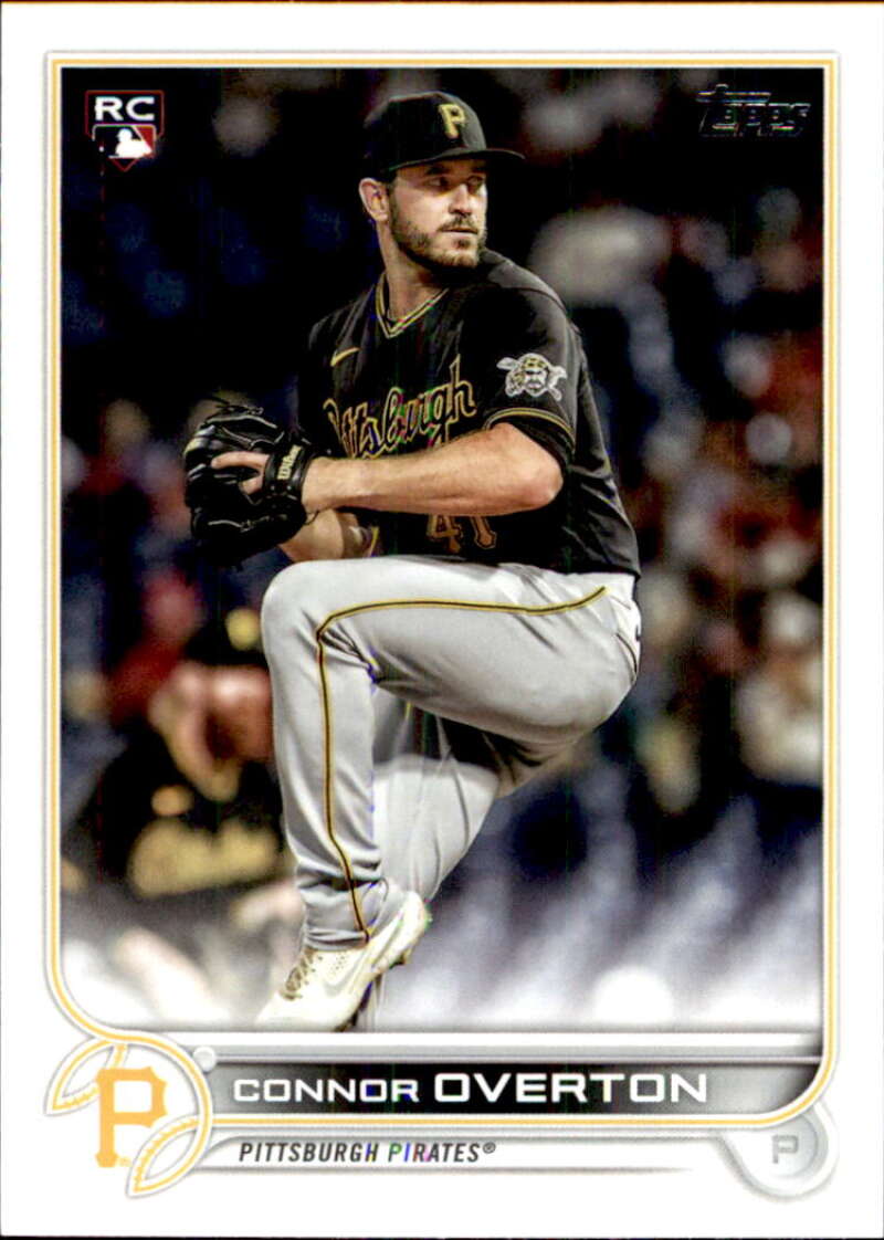 2022 Topps Baseball #339 Connor Overton RC Rookie Pittsburgh Pirates Image 1