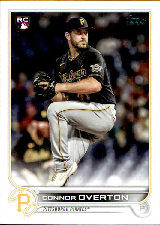 2022 Topps Baseball  #339 Connor Overton  RC Rookie Pittsburgh Pirates  Image 1