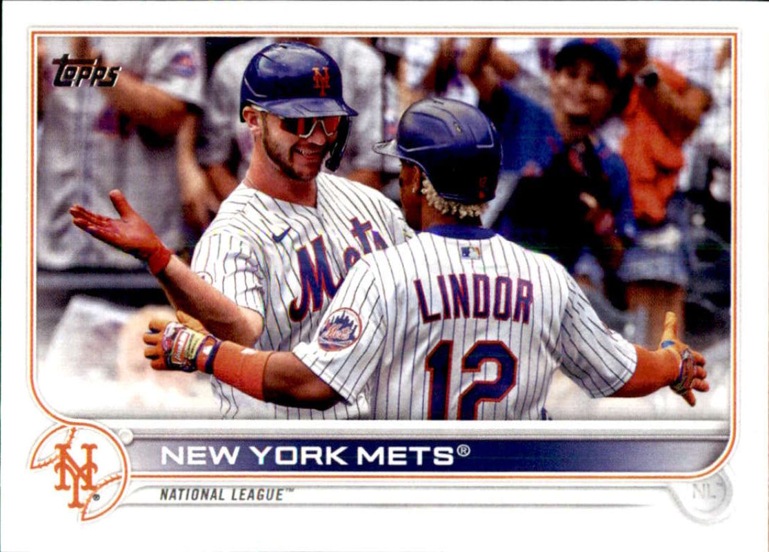 2022 Topps Baseball #341 New York Mets New York Mets Image 1