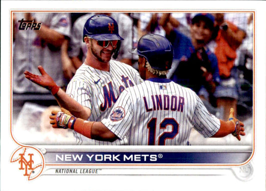2022 Topps Baseball  #341 New York Mets  New York Mets  Image 1