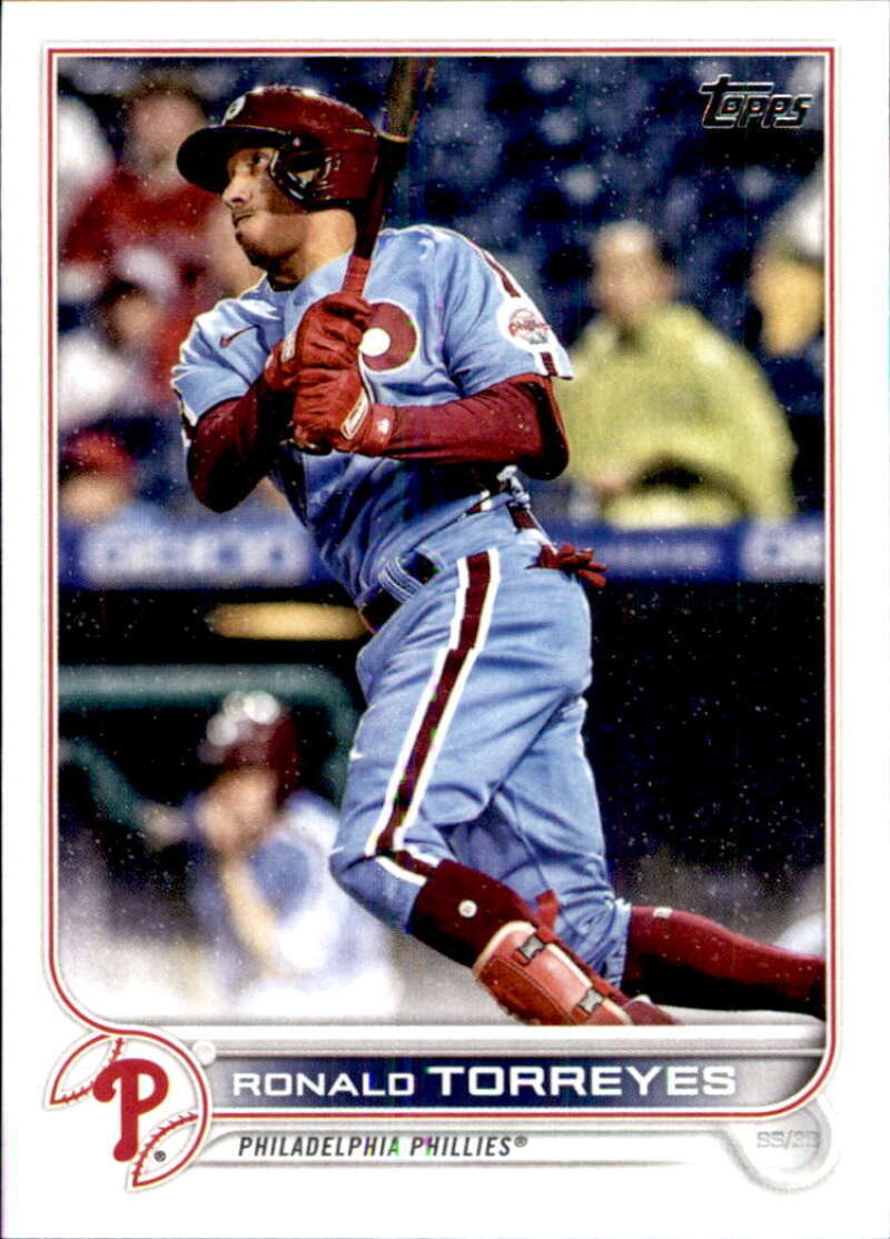 2022 Topps Baseball #354 Ronald Torreyes Philadelphia Phillies Image 1