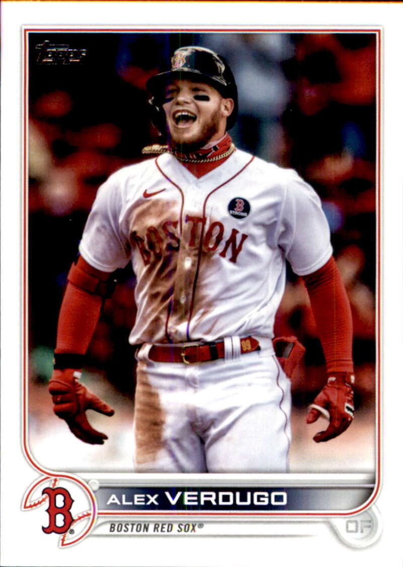 2022 Topps Baseball #356 Alex Verdugo Boston Red Sox Image 1