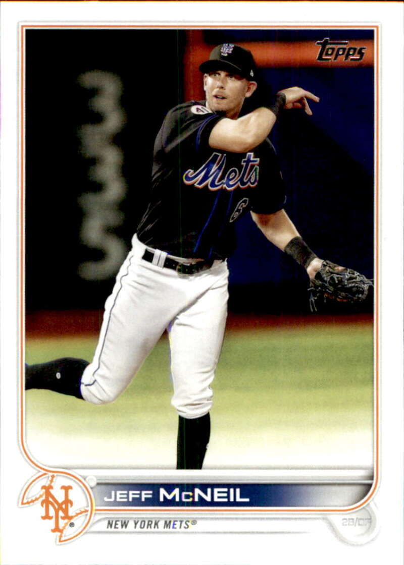 2022 Topps Baseball #357 Jeff McNeil New York Mets Image 1