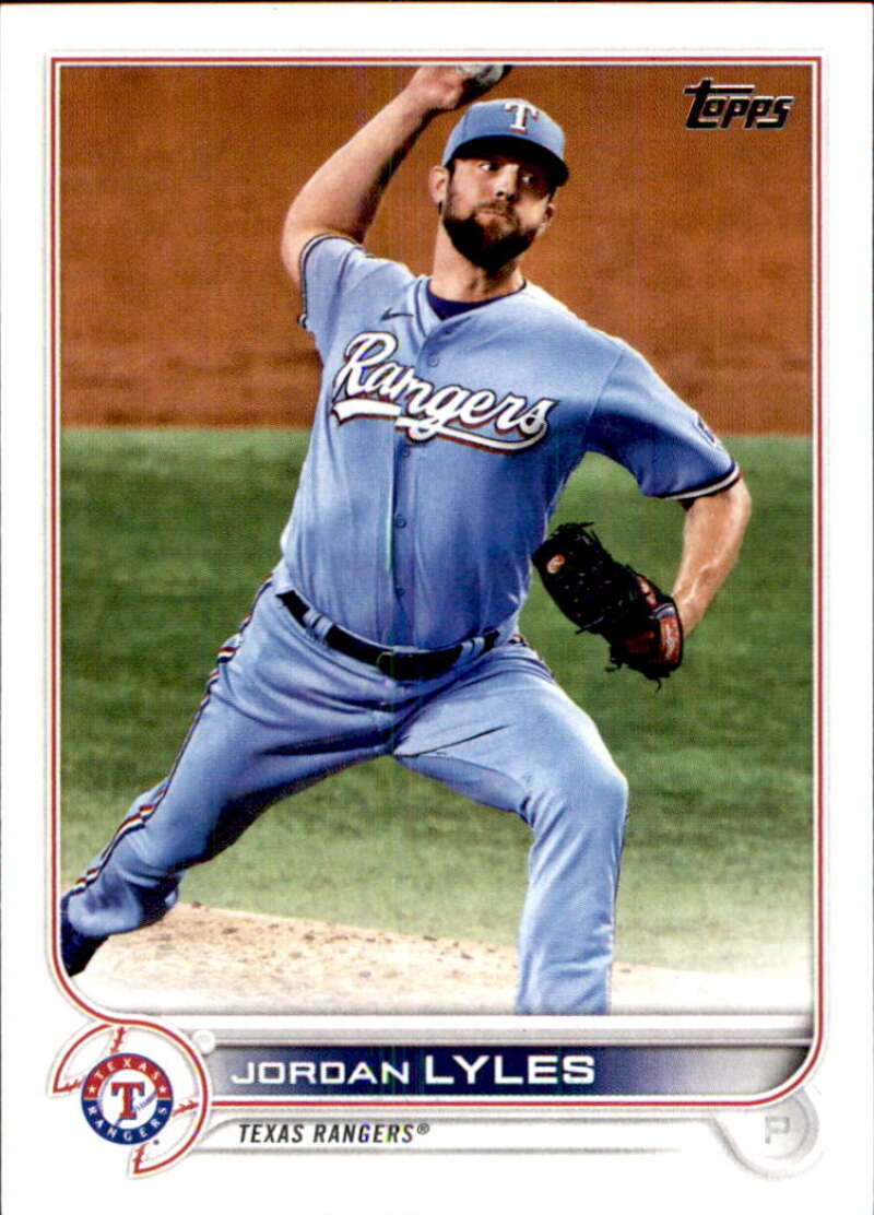 2022 Topps Baseball #376 Jordan Lyles Texas Rangers Image 1