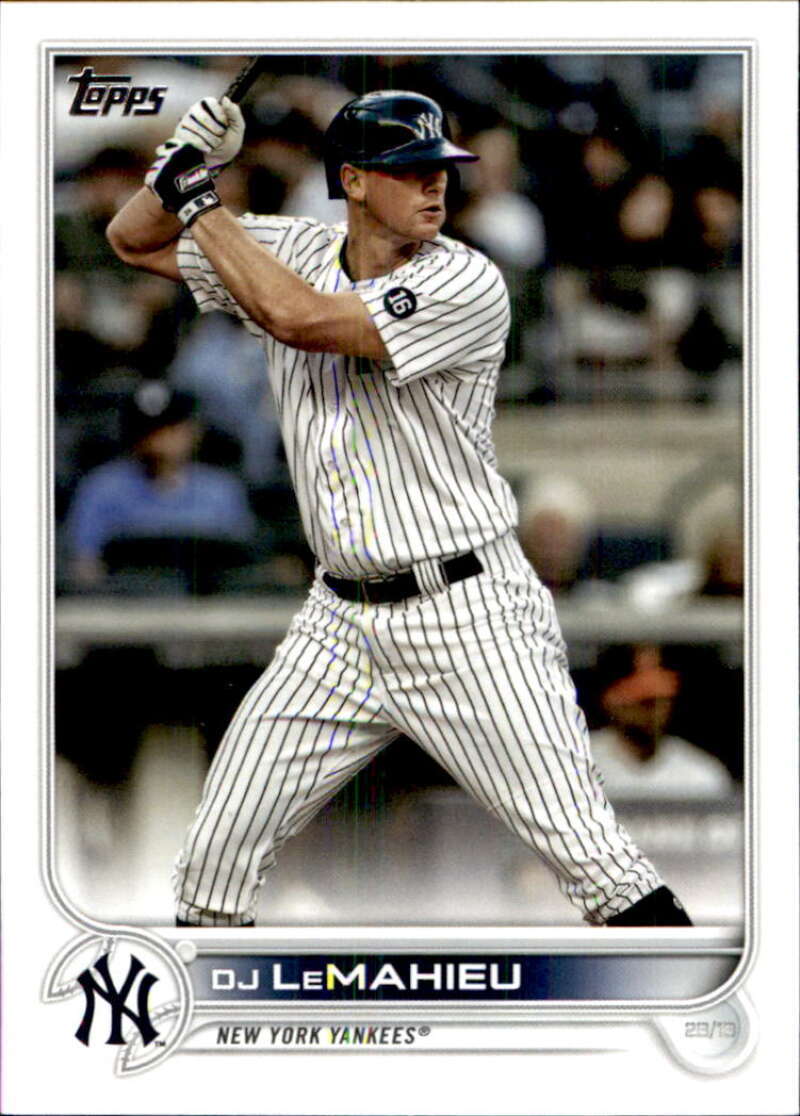 2022 Topps Baseball #380 DJ LeMahieu New York Yankees Image 1