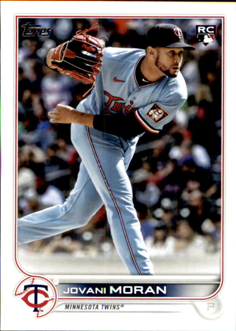2022 Topps Baseball #387 Jovani Moran RC Rookie Minnesota Twins Image 1