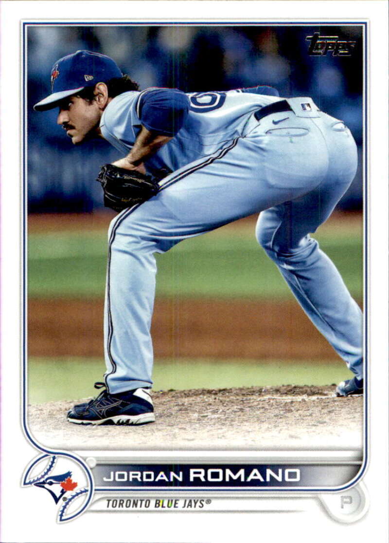 2022 Topps Baseball #391 Jordan Romano Toronto Blue Jays Image 1