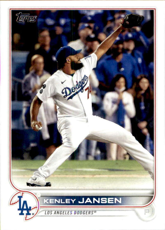 2022 Topps Baseball  #396 Kenley Jansen  Los Angeles Dodgers  Image 1