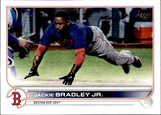 2022 Topps Baseball  #398 Jackie Bradley Jr.  Boston Red Sox  Image 1