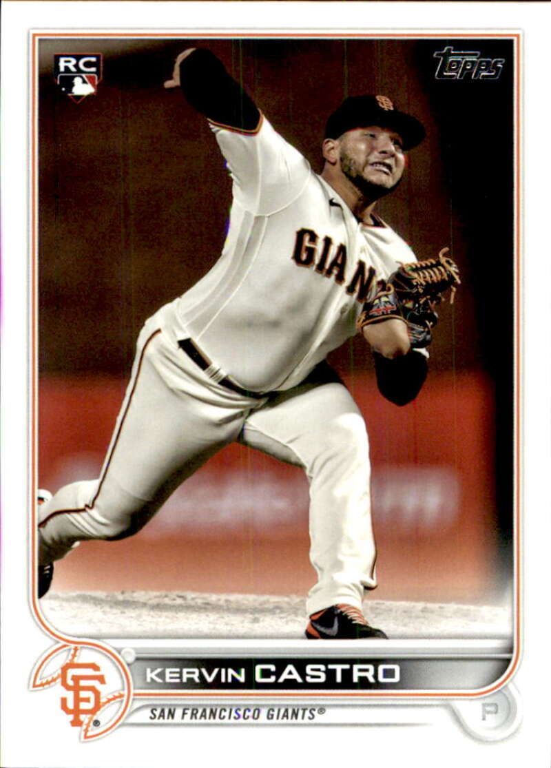 2022 Topps Baseball #413 Kervin Castro RC Rookie San Francisco Giants Image 1
