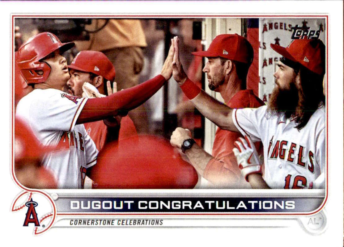 2022 Topps Baseball #416 Ohtani/Marsh Los Angeles Angels Image 1
