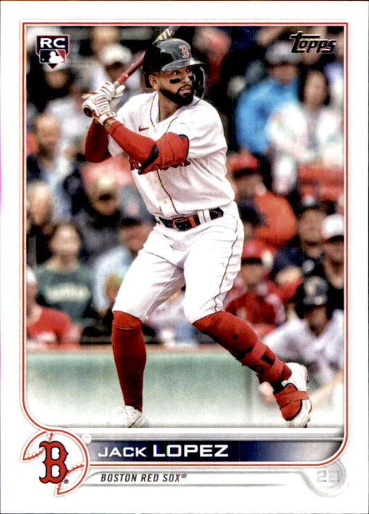 2022 Topps Baseball  #418 Jack Lopez  RC Rookie Boston Red Sox  Image 1