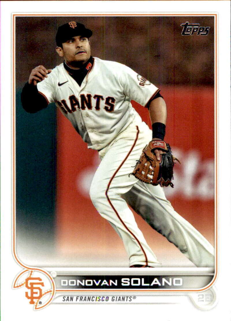 2022 Topps Baseball #426 Donovan Solano San Francisco Giants Image 1