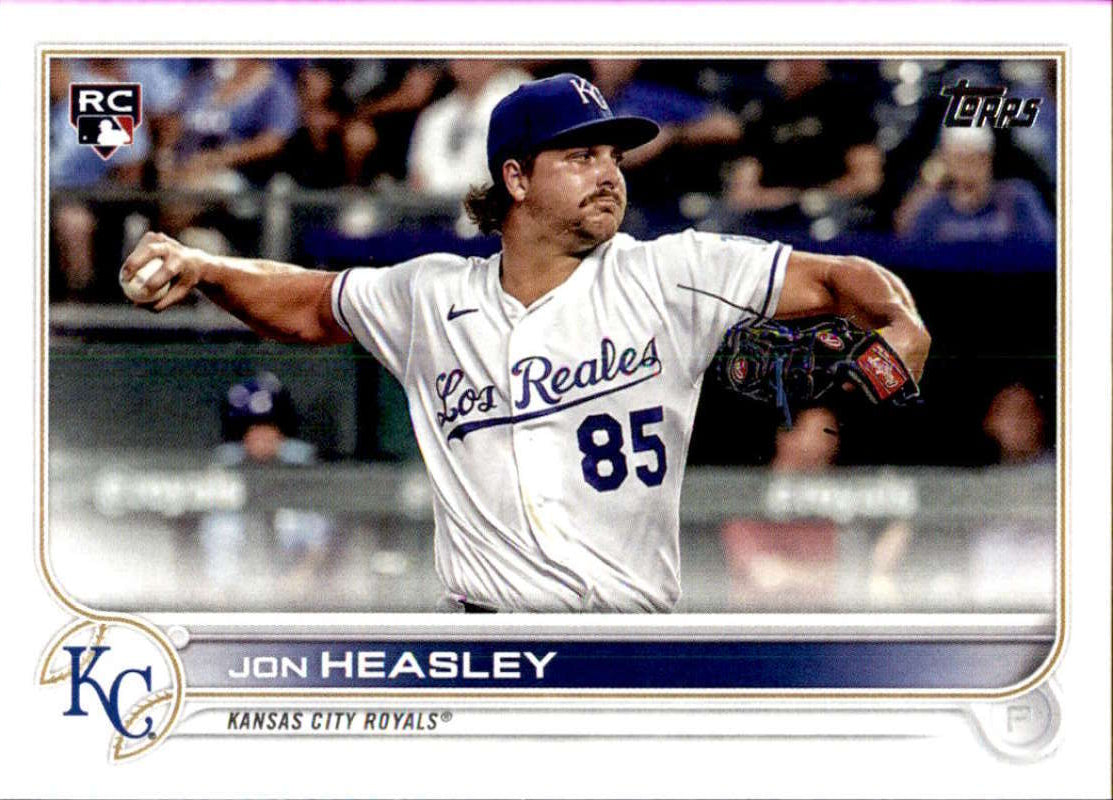 2022 Topps Baseball #430 Jon Heasley RC Rookie Kansas City Royals Image 1