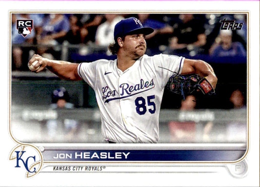 2022 Topps Baseball  #430 Jon Heasley  RC Rookie Kansas City Royals  Image 1