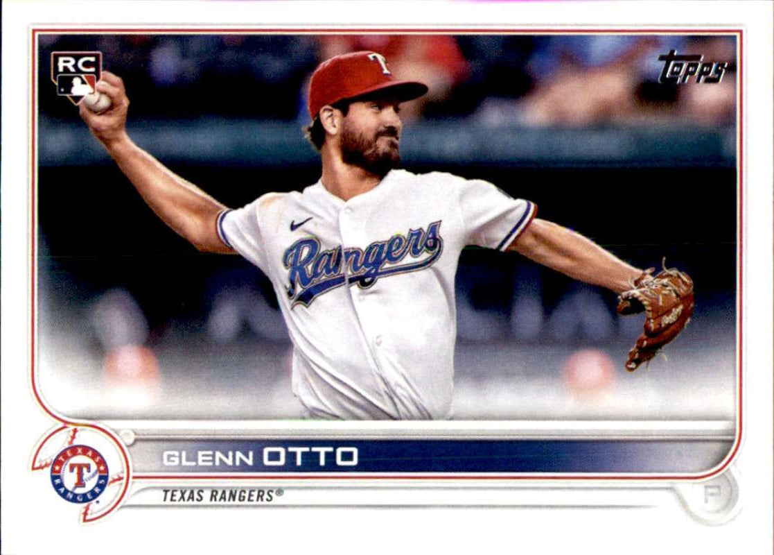 2022 Topps Baseball #437 Glenn Otto RC Rookie Texas Rangers Image 1