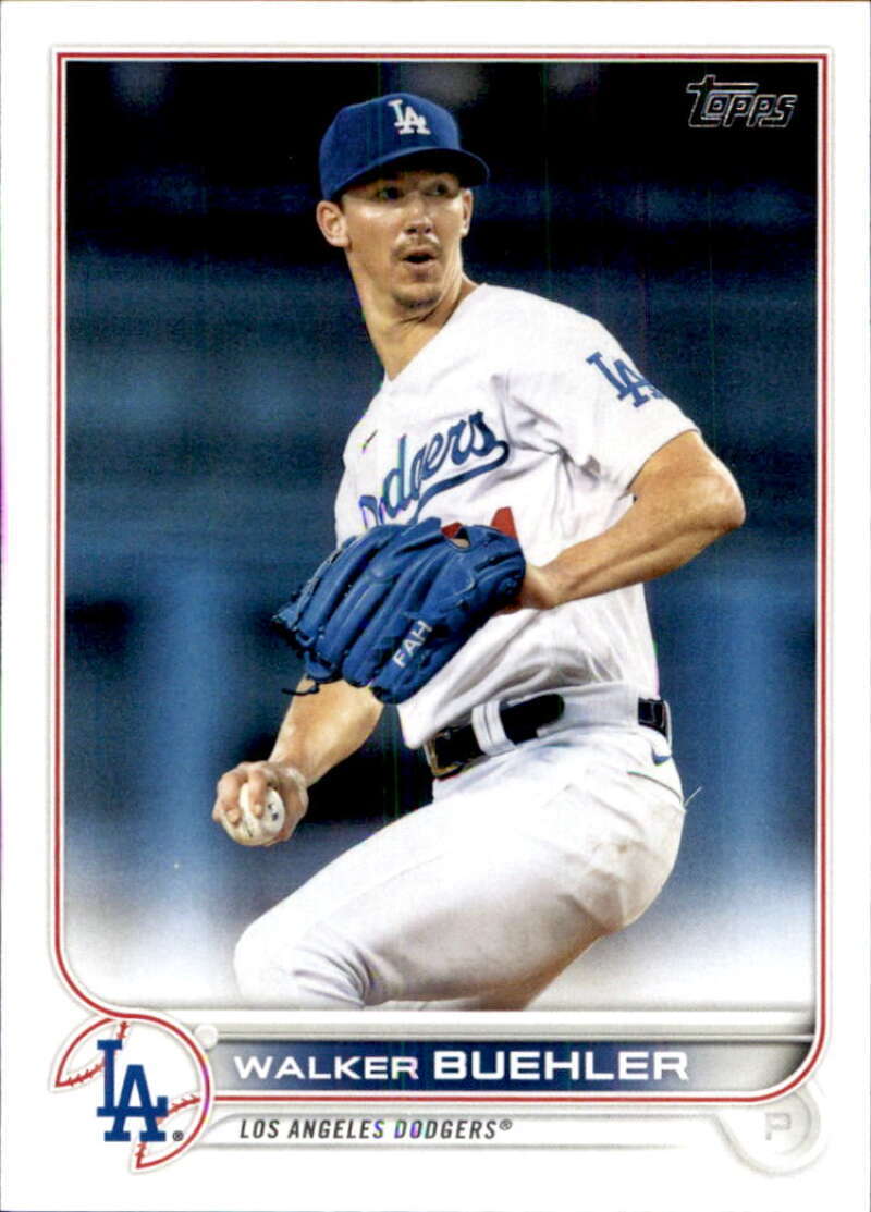 2022 Topps Baseball #438 Walker Buehler Los Angeles Dodgers Image 1