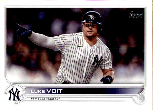2022 Topps Baseball  #445 Luke Voit  New York Yankees  Image 1