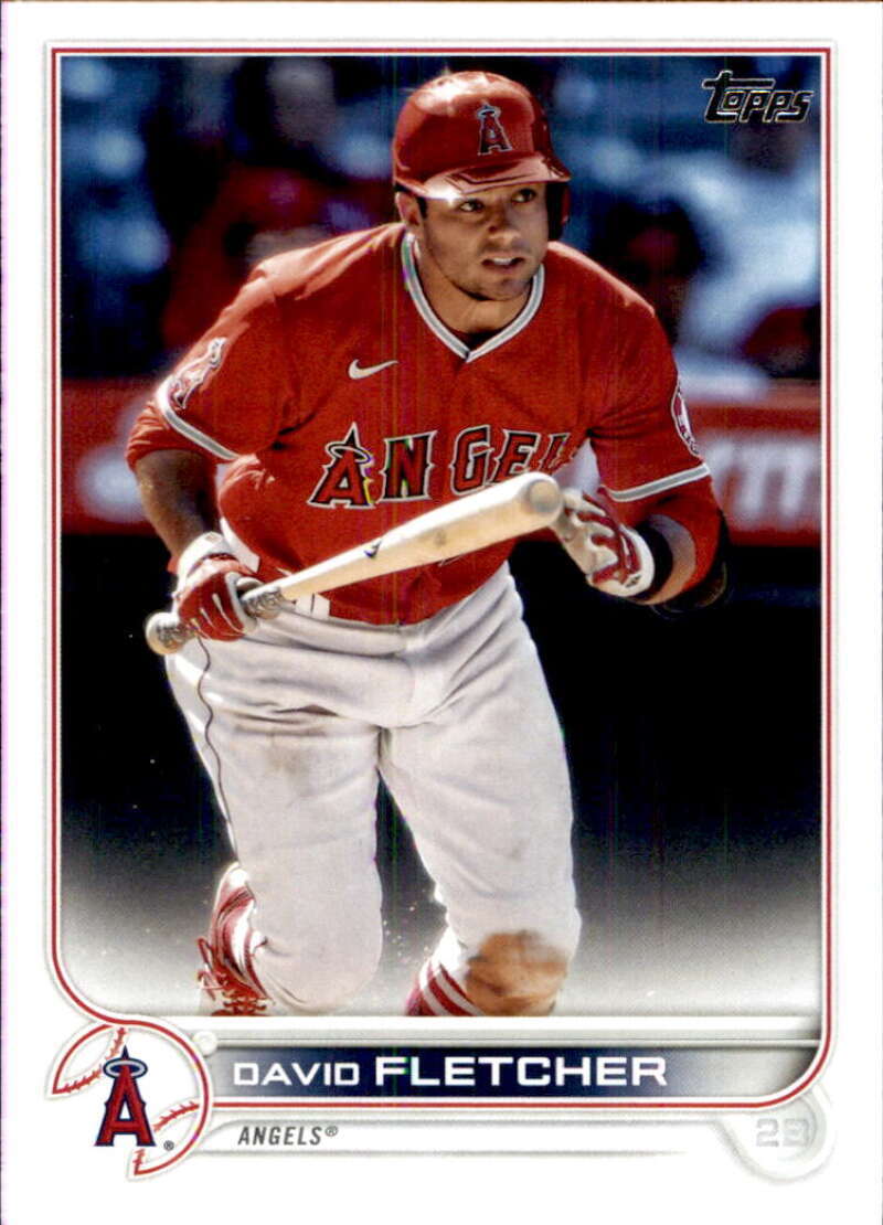 2022 Topps Baseball #447 David Fletcher Los Angeles Angels Image 1