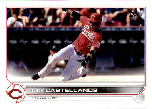 2022 Topps Baseball  #448 Nick Castellanos  Cincinnati Reds  Image 1