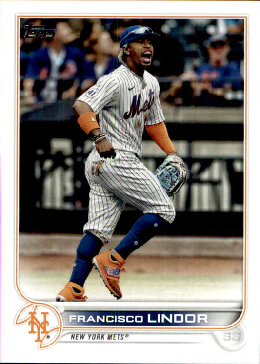 2022 Topps Baseball  #450 Francisco Lindor  New York Mets  Image 1