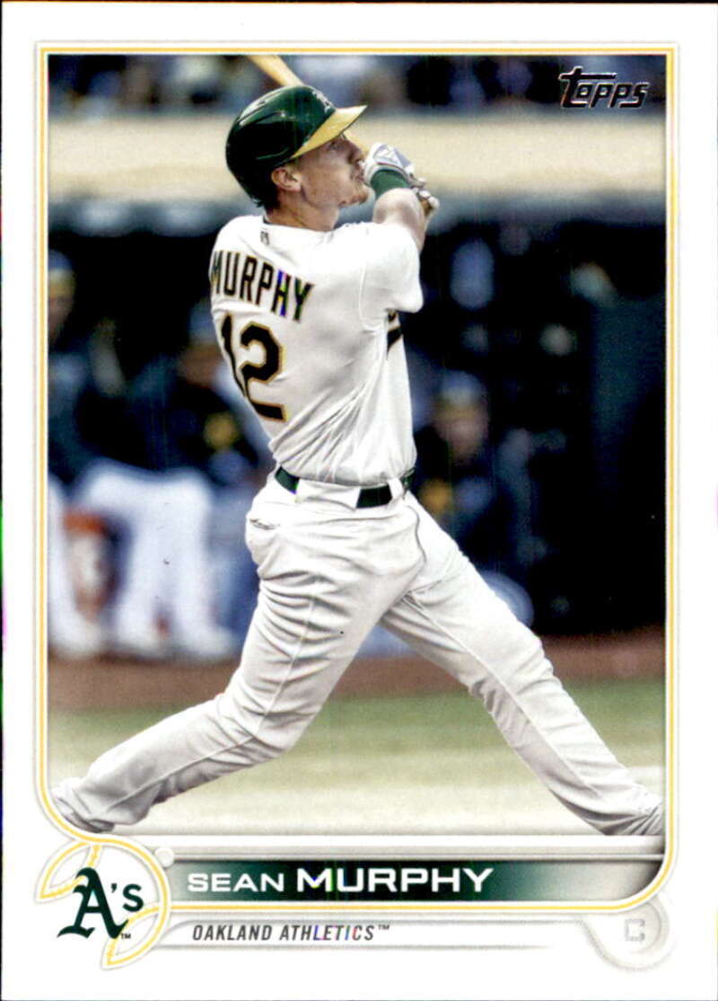2022 Topps Baseball #458 Sean Murphy Oakland Athletics Image 1