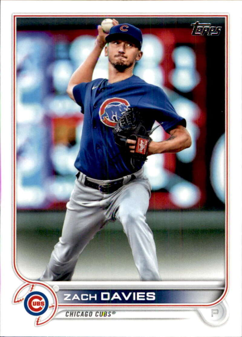2022 Topps Baseball #459 Zach Davies Chicago Cubs Image 1