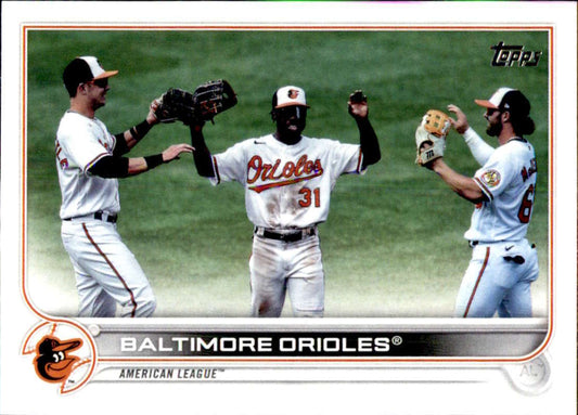 2022 Topps Baseball  #465 Baltimore Orioles  Baltimore Orioles  Image 1