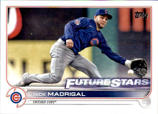 2022 Topps Baseball  #466 Nick Madrigal  Chicago Cubs  Image 1