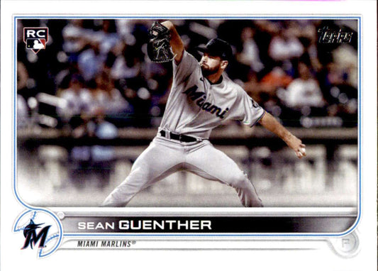 2022 Topps Baseball  #471 Sean Guenther  RC Rookie Miami Marlins  Image 1
